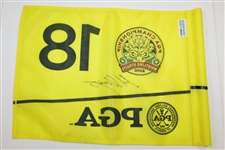 Martin Kaymer Signed 2010 PGA Championship at Whistling Straits Course Flag #18 JSA ALOA