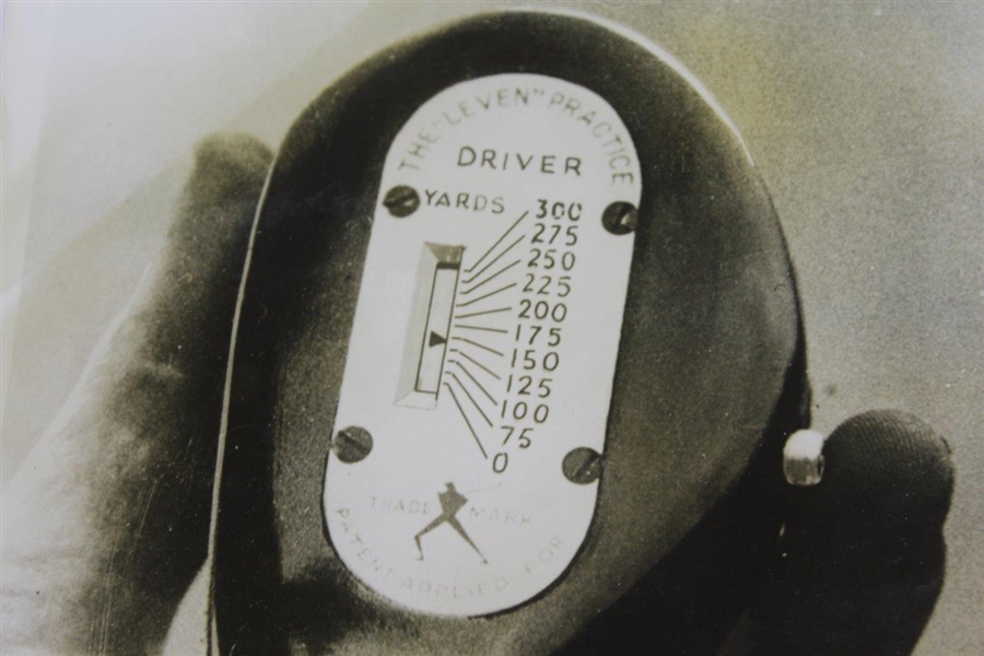 The Leven Practice' Driver 'Gadgets That Teach You Golf' Daily Mirror Press Photo - Victor Forbin Collection