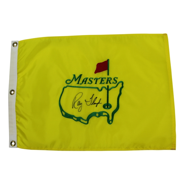 Ray Floyd Signed Undated Masters Par-Aide Embroidered Flag - Charles Coody Collection JSA ALOA