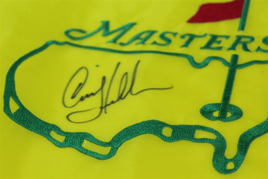 Craig Stadler Signed Undated Masters Par-Aide Embroidered Flag - Charles Coody Collection JSA ALOA