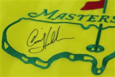Craig Stadler Signed Undated Masters Par-Aide Embroidered Flag - Charles Coody Collection JSA ALOA