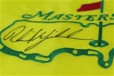 Phil Mickelson Signed Undated Masters Par-Aide Embroidered Flag - Charles Coody Collection JSA ALOA