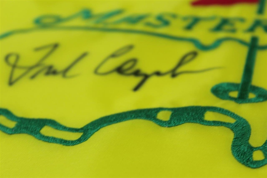 Fred Couples Signed Undated Masters Par-Aide Embroidered Flag - Charles Coody Collection JSA ALOA