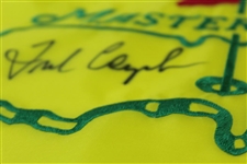 Fred Couples Signed Undated Masters Par-Aide Embroidered Flag - Charles Coody Collection JSA ALOA