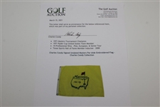 Charles Coody Signed Undated Masters Par-Aide Embroidered Flag - Charles Coody Collection JSA ALOA