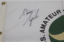 Tiger Woods Signed 1996 US Amateur at Pumpkin Ridge Flag with Personalization JSA FULL