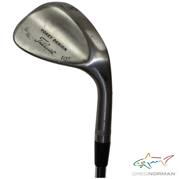 Greg Normans Personal Used Titleist Vokey Design 10 G.N. 56 Degree Wedge