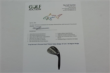 Greg Norman's Personal Used Titleist Vokey Design 10 'G.N.' 56 Degree Wedge