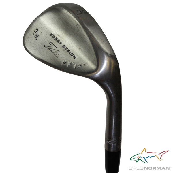 Greg Normans Personal Used Titleist Vokey Design 57-12 G.N. 56 Degree Wedge