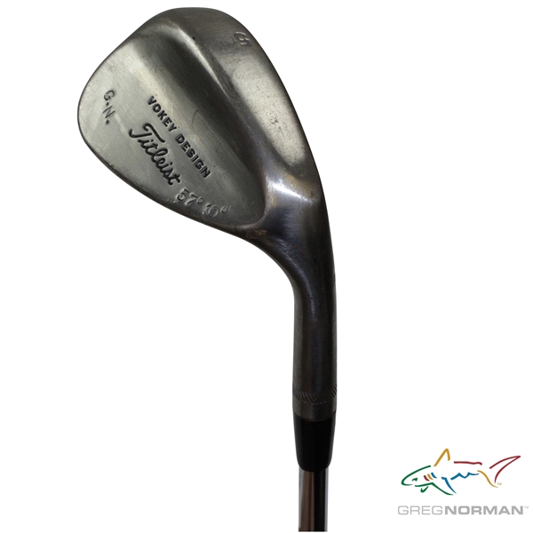 Greg Normans Personal Used Titleist Vokey Design 57-10 G.N. 56 Degree Wedge