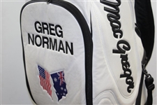 Greg Norman's Personal MacGregor 'Greg Norman' Shark Logo Qantas MacTec Full Size Golf Bag
