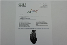 Greg Norman's Personal MacGregor Black with White Lines Full Size Golf Bag