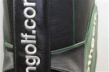 Greg Norman's Personal Mammoth Golf 'Greg Norman' Shark.com  Black with Green Full Size Golf Bag