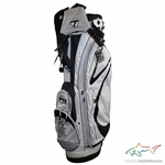 Greg Normans Personal TaylorMade 15 Years of Award Winning Wines Shark Logo Black & White Stand Bag - New