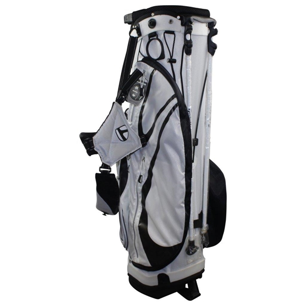 Greg Norman's Personal TaylorMade '15 Years of Award Winning Wines' Shark Logo Black & White Stand Bag - New