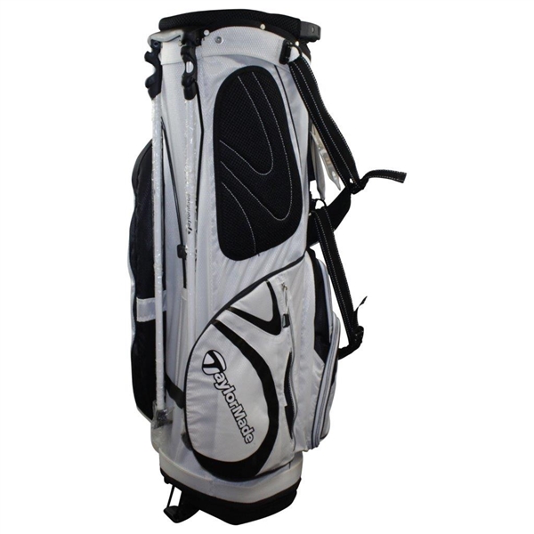 Greg Norman's Personal TaylorMade '15 Years of Award Winning Wines' Shark Logo Black & White Stand Bag - New
