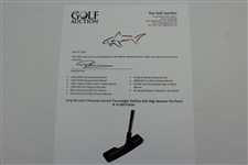 Greg Norman's Personal Inertial Tourweight Slotline USA High Moment Pat Pend. & 41289 Putter