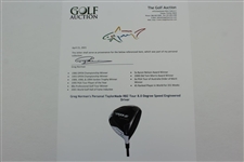 Greg Norman's Personal TaylorMade RBZ Tour 8.0 Degree Speed Engineered Driver