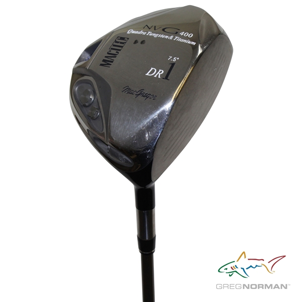 Greg Normans Personal MacGregor MacTec NVG400 Quadra Tungsten Titanium DR 7.5 Degree Driver