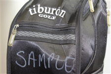 Greg Norman's Personal Tiburon Golf 'Sample' Full Size Black Golf Bag