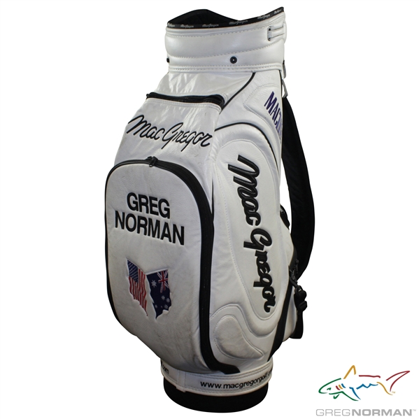 Greg Normans Personal MacGregor Greg Norman Shark Logo Qantas MacTec Full Size Golf Bag