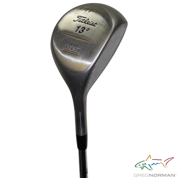 Greg Normans Personal Used MacGregor NV-G2 Maraging Cup Face MacTec 17 Degree UT2 Hybrid Club