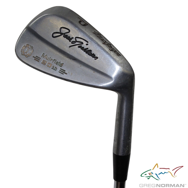 Greg Normans Personal Used MacGregor Jack Nicklaus Muirfield 20th Pitching Wedge