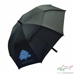Greg Normans Personal Used Sunningdale Black with Blue Logo Umbrella