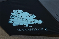 Greg Norman's Personal Used Sunningdale Black with Blue Logo Umbrella