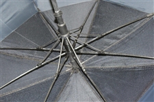 Greg Norman's Personal Used Sunningdale Black with Blue Logo Umbrella