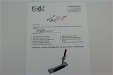 Greg Norman's Personal TaylorMade Pure Roll Ghost Tour DA-12 White Putter