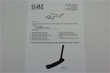 Greg Norman's Personal Used Karsten Mfg. Corp Ping Zing 2 Putter - Phoenix 