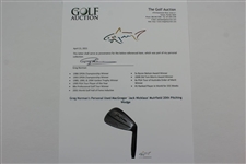 Greg Norman's Personal Used MacGregor 'Jack Nicklaus' Muirfield 20th Pitching Wedge