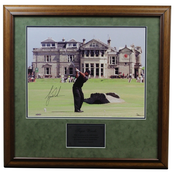 Tiger Woods Signed Limited Edition 10/500 2000 British Open Framed Photo - Framed #BAH87511 PenCam