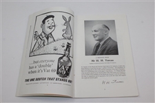 1960 OPEN Championship at The Old Course St. Andrews Official Program with Pairing Sheet - Kel Nagle Winner