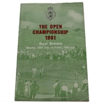 1961 OPEN Championship at Royal Birkdale Official Program - Arnold Palmer Winner