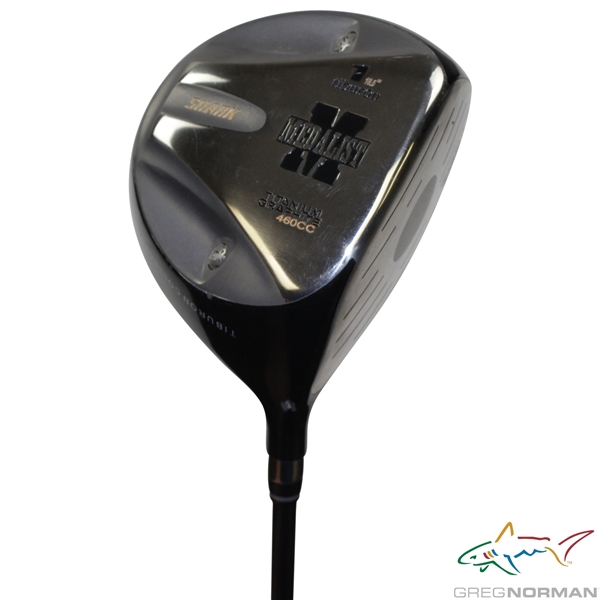 Greg Normans Personal Used Tiburon Titatnium SHARK Medalist 460cc 10.5 Degree Driver