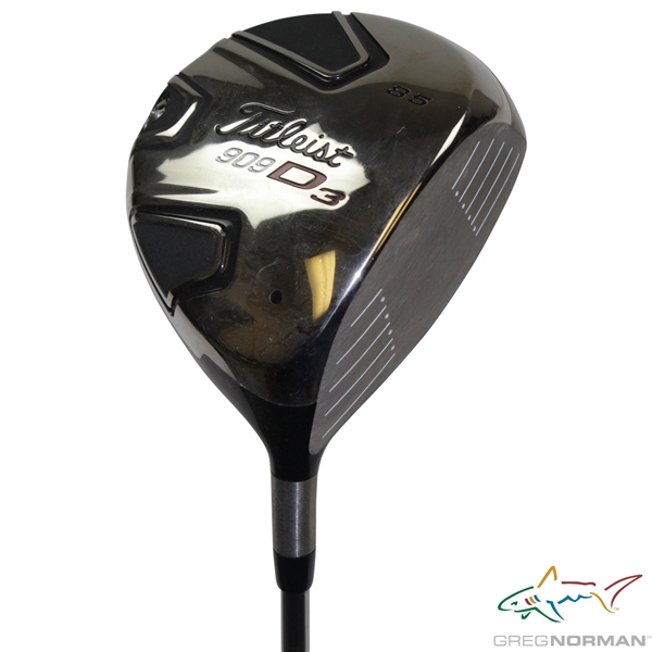 Greg Normans Personal Used Titleist 909 D3 8.5 Degree Driver