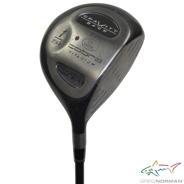 Greg Normans Personal Used COBRA Titanium Bimetal Gravity Back 7.5t Degree Driver