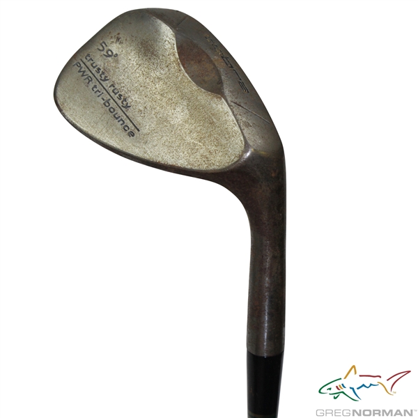 Greg Normans Personal Used Cobra 59 Degree Trusty-Rusty PWR Tri-Bounce Wedge