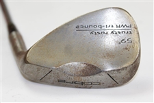 Greg Norman's Personal Used Cobra 59 Degree Trusty-Rusty PWR Tri-Bounce Wedge
