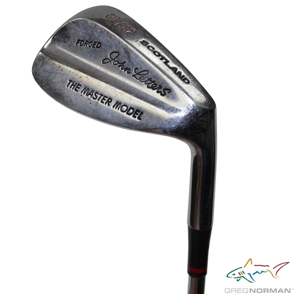 Greg Normans Personal Used John Letters The Master Model Forged Scotland Pitching Wedge