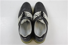 Greg Norman's Personal Used Adidas adiPURE Black with White Golf Shoes