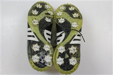 Greg Norman's Personal Used Adidas adiPURE Black with White Golf Shoes