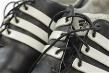 Greg Norman's Personal Used Adidas adiPURE Black with White Golf Shoes