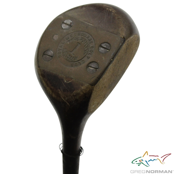 Greg Normans Personal Used Royal Melbourne Golf Club Arthur LeFevre Hand Made Driver