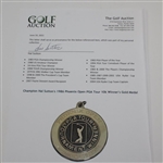 Champion Hal Sutton's 1986 Phoenix Open PGA Tour 10k Winner's Gold Medal