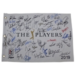 Tiger Woods, Phil Mickelson, Dechambeau, & Many others Singed 2019 The Players Flag JSA ALOA