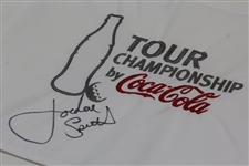 Jordan Spieth Signed 2015 TOUR Championship at East Lake GC Embroidered Flag - Full Sig JSA ALOA