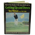 Tom Watson Signed 1983 Getting Up and Down Book by Tom with Nick Seitz JSA ALOA